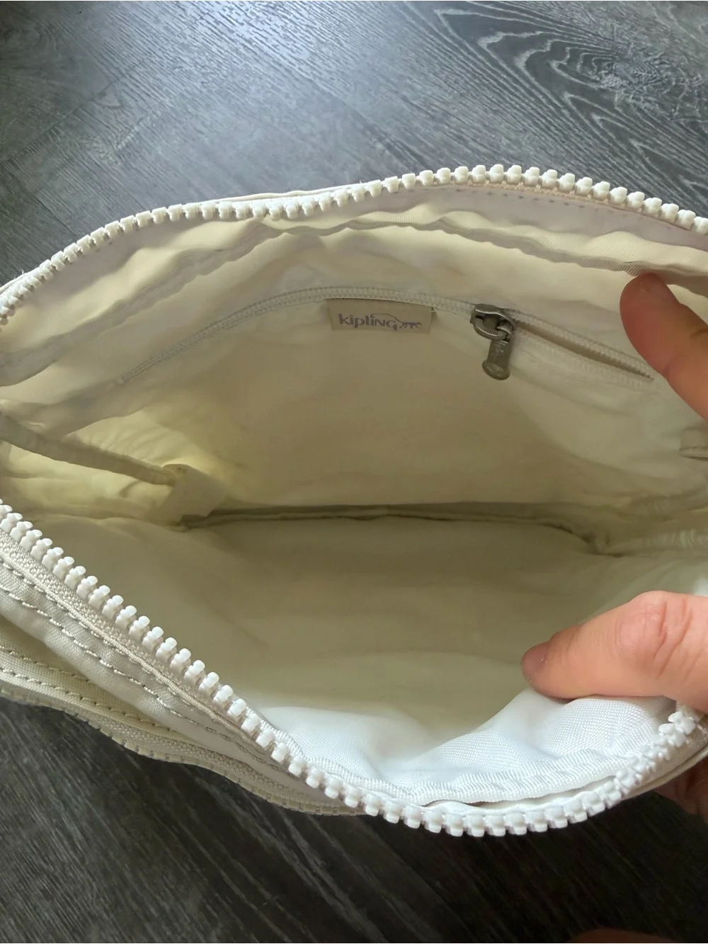 Canvas Crossbody Messenger Bag in Light Beige